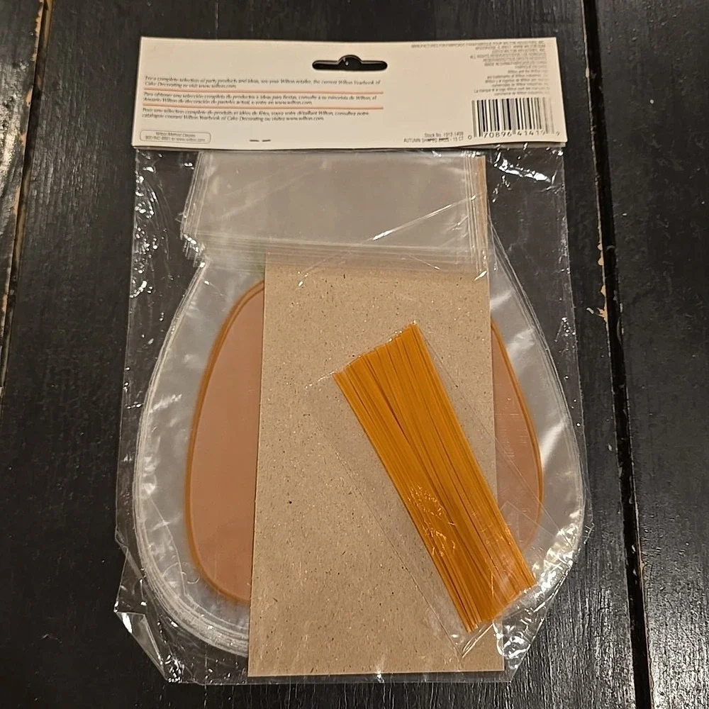 Vintage Wilton‎ Autumn Pumpkin Shaped Party Treat Bags 15 ct - 5 Pkgs NEW NOS